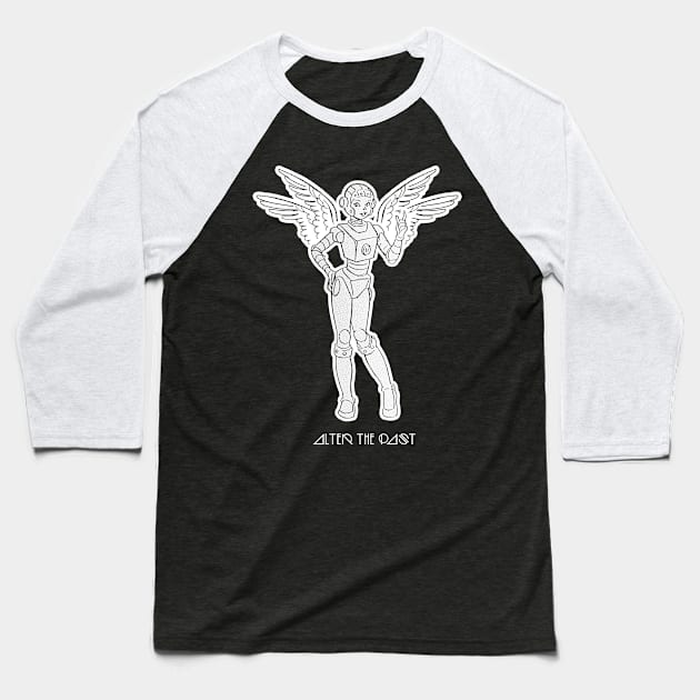 Angel Bot Baseball T-Shirt by Alter the Past